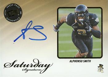 2009 Press Pass Legends - Saturday Signatures #SS-AS Alphonso Smith Front