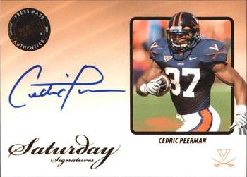 2009 Press Pass Legends - Saturday Signatures #SS-CP Cedric Peerman Front