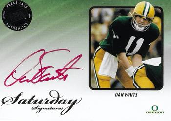 2009 Press Pass Legends - Saturday Signatures #SS-DF Dan Fouts Front