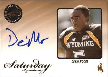 2009 Press Pass Legends - Saturday Signatures #SS-DM Devin Moore Front