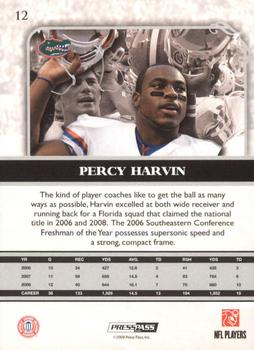 2009 Press Pass Legends - Silver Holofoil #12 Percy Harvin Back