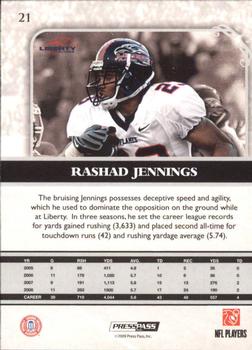 2009 Press Pass Legends - Silver Holofoil #21 Rashad Jennings Back