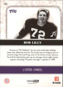 2009 Press Pass Legends - Silver Holofoil #90 Bob Lilly Back