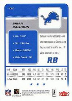 2006 Fleer #112 Brian Calhoun Back
