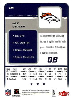 2006 Fleer #146 Jay Cutler Back