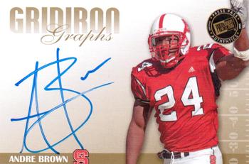 2009 Press Pass SE - Gridiron Graphs Gold #GG-AB Andre Brown Front