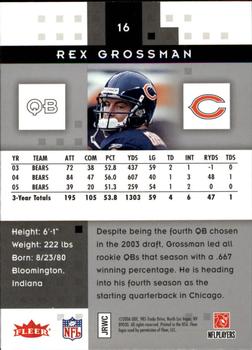 2006 Fleer Hot Prospects #16 Rex Grossman Back