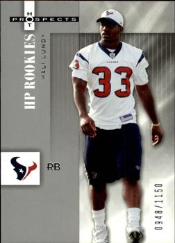 2006 Fleer Hot Prospects #151 Wali Lundy Front