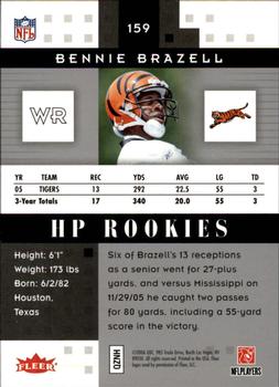 2006 Fleer Hot Prospects #159 Bennie Brazell Back