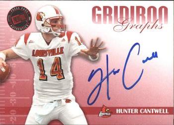 2009 Press Pass SE - Gridiron Graphs Red #GG-HC Hunter Cantwell Front