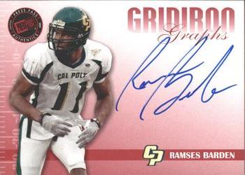 2009 Press Pass SE - Gridiron Graphs Red #GG-RB Ramses Barden Front
