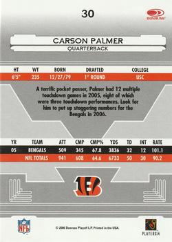 2006 Leaf Certified Materials #30 Carson Palmer Back