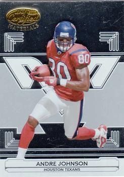 2006 Leaf Certified Materials #58 Andre Johnson Front