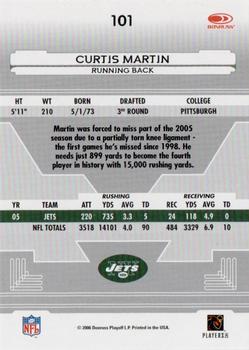 2006 Leaf Certified Materials #101 Curtis Martin Back