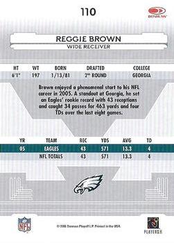2006 Leaf Certified Materials #110 Reggie Brown Back