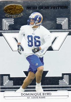2006 Leaf Certified Materials #159 Dominique Byrd Front