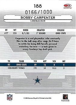 2006 Leaf Certified Materials #188 Bobby Carpenter Back