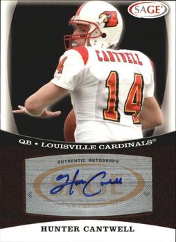 2009 SAGE - Autographs Red #A7 Hunter Cantwell Front