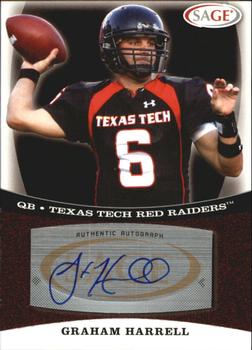 2009 SAGE - Autographs Red #A19 Graham Harrell Front