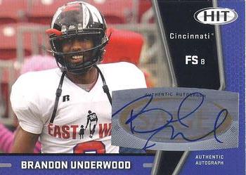 2009 SAGE HIT - Autographs #A44 Brandon Underwood Front