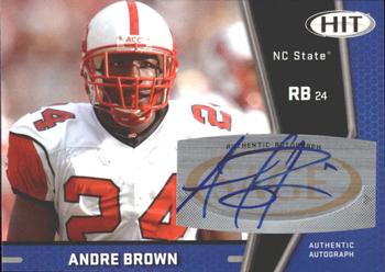 2009 SAGE HIT - Autographs #A66 Andre Brown Front
