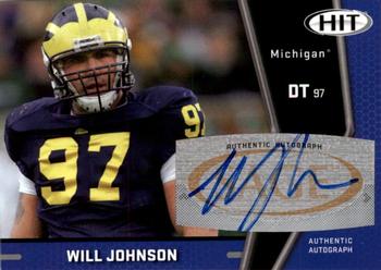 2009 SAGE HIT - Autographs #A110 Will Johnson Front