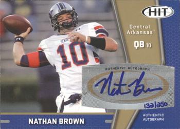 2009 SAGE HIT - Autographs Gold #A30 Nathan Brown Front