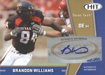 2009 SAGE HIT - Autographs Gold #A85 Brandon Williams Front