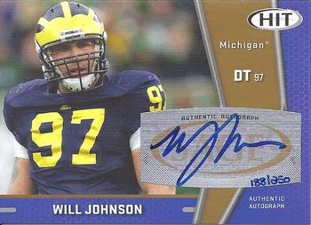 2009 SAGE HIT - Autographs Gold #A110 Will Johnson Front