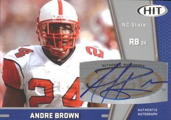 2009 SAGE HIT - Autographs Silver #A66 Andre Brown Front