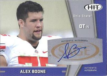 2009 SAGE HIT - Autographs Silver #A75 Alex Boone Front
