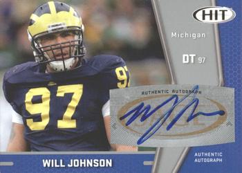2009 SAGE HIT - Autographs Silver #A110 Will Johnson Front