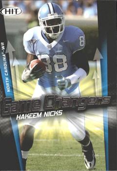 2009 SAGE HIT - Game Changers #GC-11 Hakeem Nicks Front