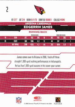 2006 Leaf Rookies & Stars #2 Edgerrin James Back