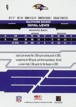 2006 Leaf Rookies & Stars #9 Jamal Lewis Back