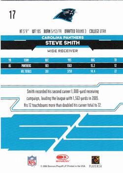 2006 Leaf Rookies & Stars #17 Steve Smith Back