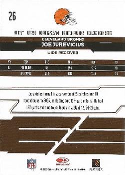 2006 Leaf Rookies & Stars #26 Joe Jurevicius Back