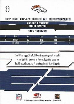 2006 Leaf Rookies & Stars #33 Rod Smith Back