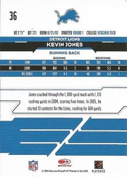 2006 Leaf Rookies & Stars #36 Kevin Jones Back