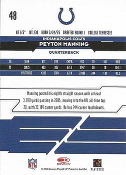 2006 Leaf Rookies & Stars #48 Peyton Manning Back