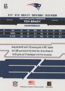 2006 Leaf Rookies & Stars #65 Tom Brady Back
