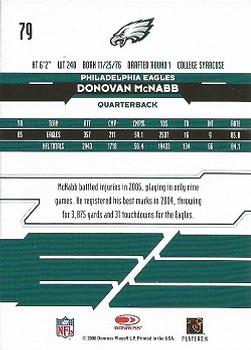 2006 Leaf Rookies & Stars #79 Donovan McNabb Back