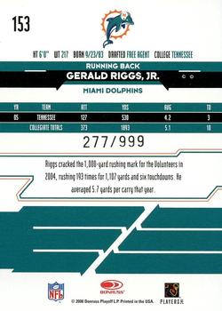 2006 Leaf Rookies & Stars #153 Gerald Riggs Back