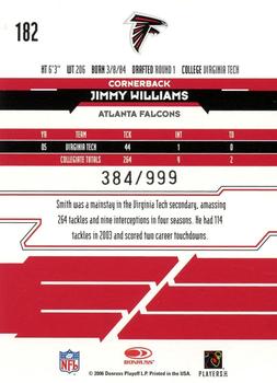 2006 Leaf Rookies & Stars #182 Jimmy Williams Back