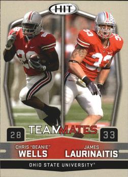 2009 SAGE HIT - Glossy #58 Beanie Wells / James Laurinaitis Front