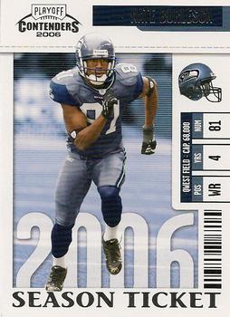 2006 Playoff Contenders #86 Nate Burleson Front