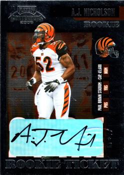 2006 Playoff Contenders #240 A.J. Nicholson Front