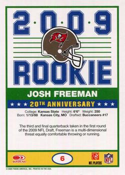 2009 Score - 1989 Score #6 Josh Freeman Back