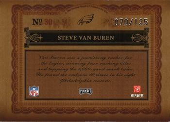2006 Playoff National Treasures #30 Steve Van Buren Back