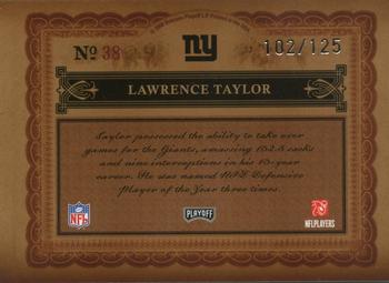 2006 Playoff National Treasures #38 Lawrence Taylor Back